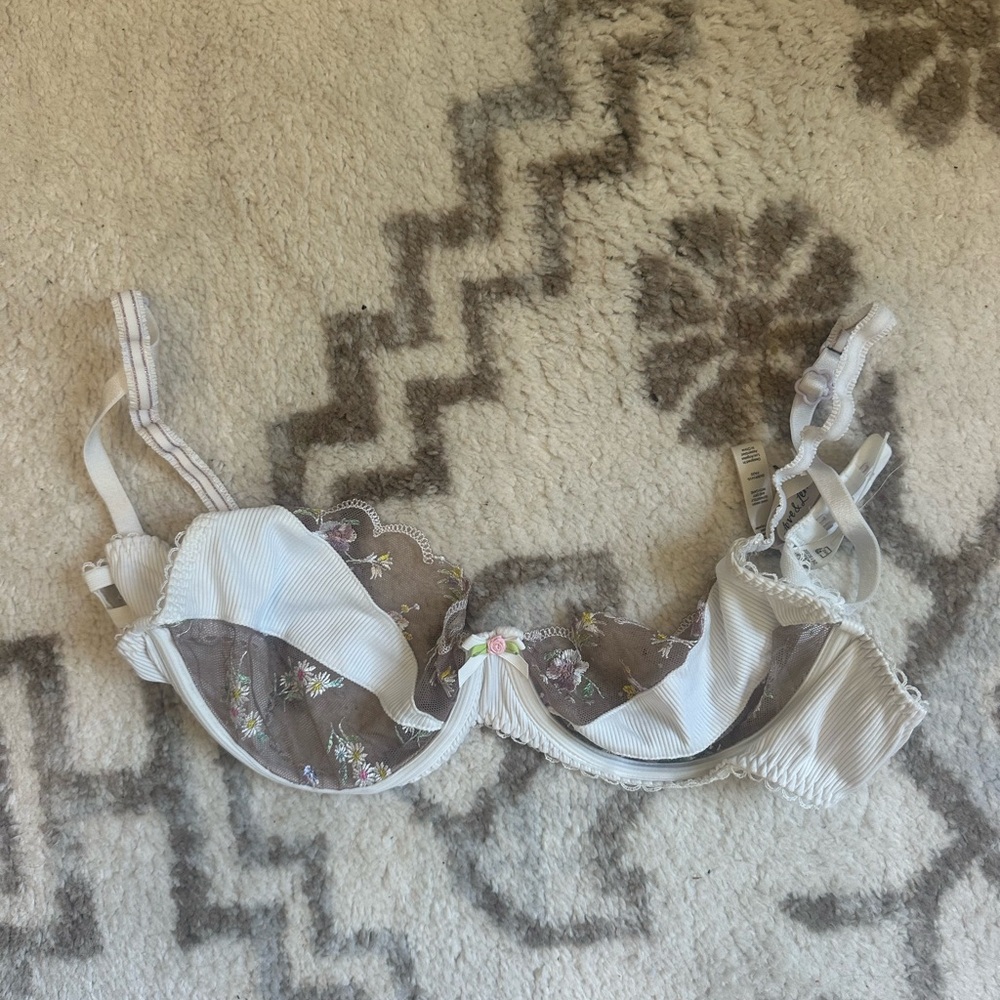 For Love and Lemons Floral Lace Underwire Bra